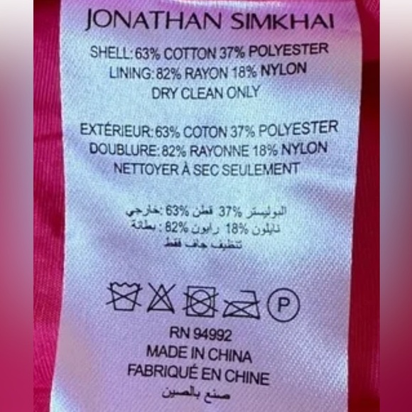 Jonathan Simkhai Kammy Tie-Strap Mini Fit-and-Flare Silhouette Dress NWT Size 0 - Picture 10 of 13